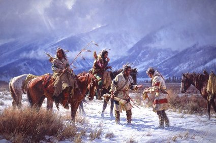 MARTIN GRELLE 21X40 Secondary Market Art: "LAST PEMMICAN GCNV"