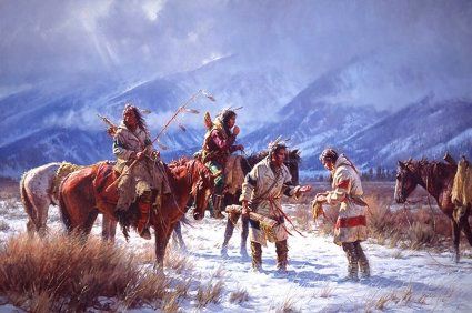 MARTIN GRELLE 21X40 Secondary Market Art: "LAST PEMMICAN GCNV"