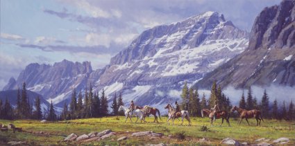MARTIN GRELLE 24X48 Secondary Market Art: "HIGH PASSAGE GCNV"