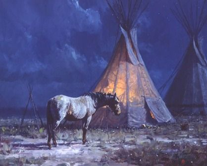 MARTIN GRELLE 30X40 Secondary Market Art: "NIGHT GLOW GCNV"