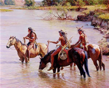 MARTIN GRELLE 30X45 Secondary Market Art: "OFFERING RIVER APGCNV"