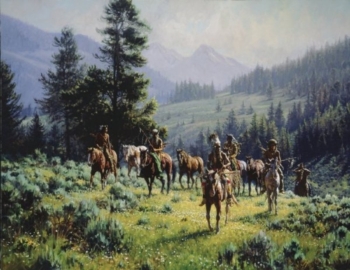 MARTIN GRELLE 32X40 Secondary Market Art: "MONARCHS NORTH APGCNV"