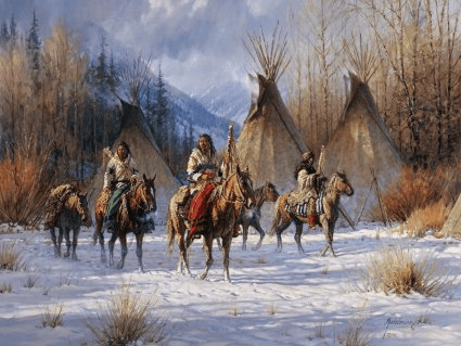 Martin Grelle Handsigned & Numbered Limited Edition Giclee on Canvas:"Hunter's Morning "