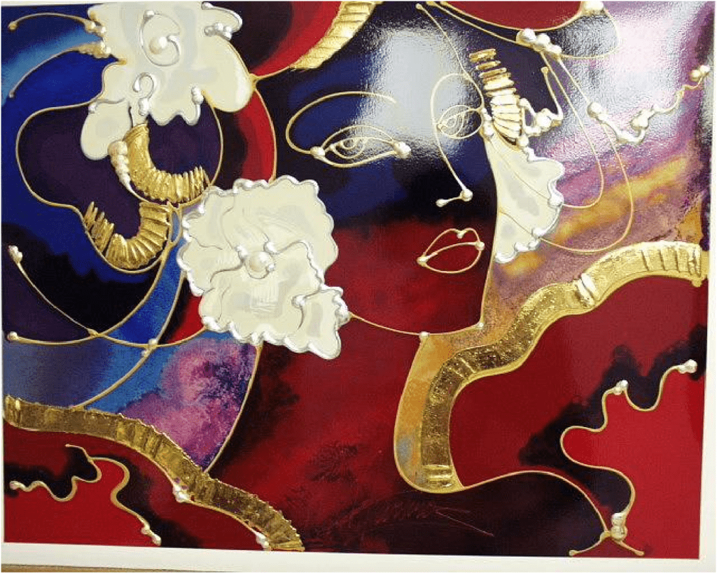 Martin Martiros Artist Signed Limited Edition Serigraph on paper:"Golden Shimmer"