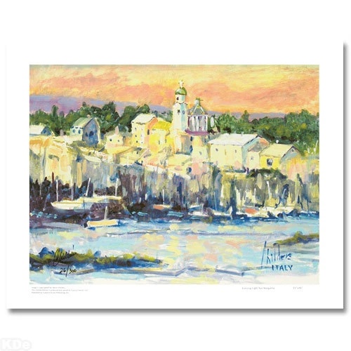 Marty Childers Limited Edition Serigraph Print: "Evening Light Santa Margarita"