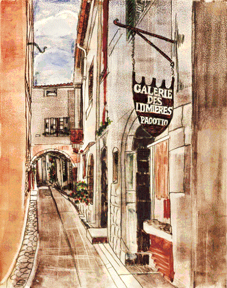 Marty Tobias Hand Signed and Numbered Limited Edition Giclee: "Rue Des Arles"
