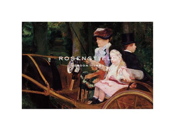 Mary Stevenson Cassatt Hand Numbered Limited Edition Print on Paper :"A Woman and a Girl Driving, 1881"