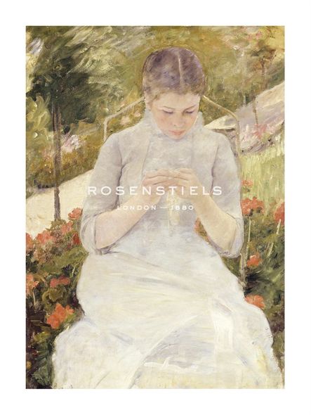 Mary Stevenson Cassatt Hand Numbered Limited Edition Print on Paper :"Girl in the Garden, c.1880-1882"