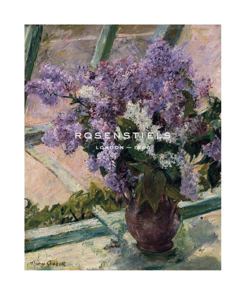Mary Stevenson Cassatt Hand Numbered Limited Edition Print on Paper :"Lilacs in a Window, c.1880 - 1883"