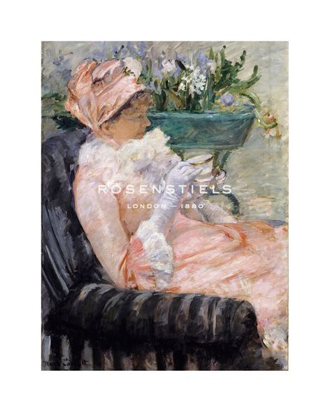 Mary Stevenson Cassatt Hand Numbered Limited Edition Print on Paper :"The Cup of Tea, c.1880 - 1881"