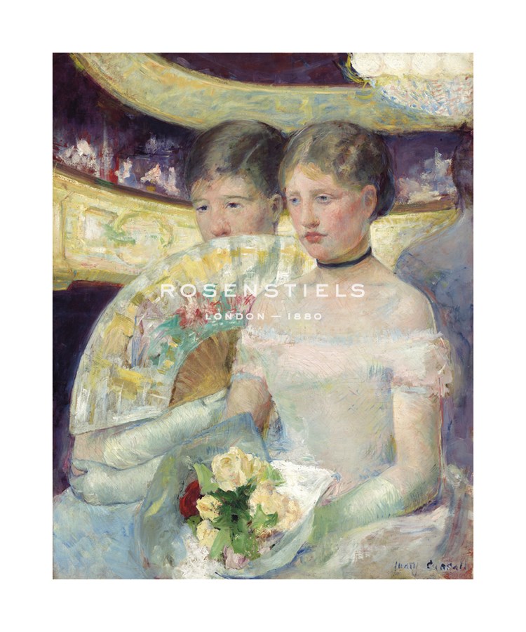 Mary Stevenson Cassatt Hand Numbered Limited Edition Print on Paper :"The Loge, c.1878-1880"