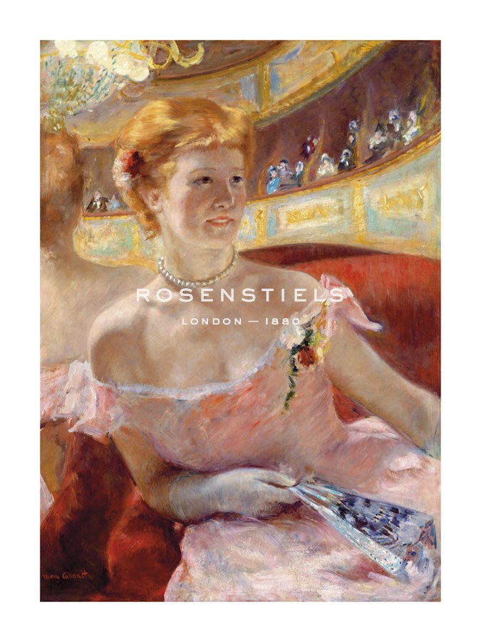 Mary Stevenson Cassatt Hand Numbered Limited Edition Print on Paper :"Woman with a Pearl Necklace in a Loge"