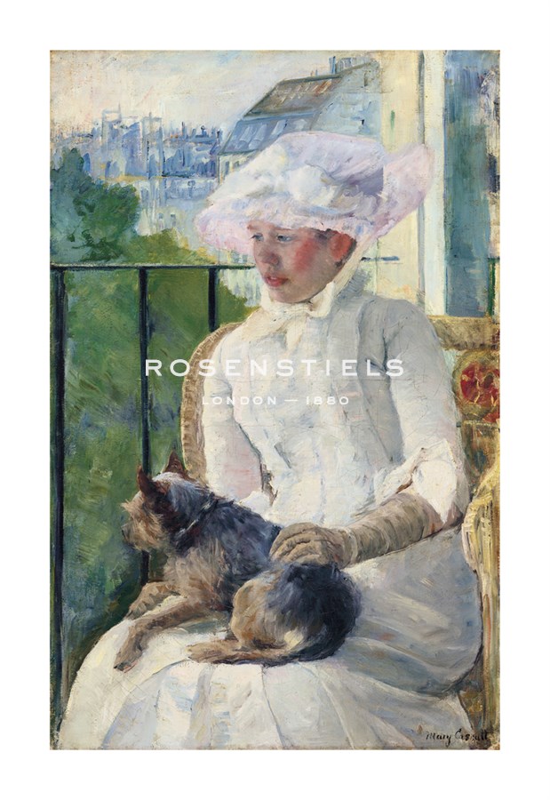 Mary Stevenson Cassatt Hand Numbered Limited Edition Print on Paper :"Young Girl at a Window, c.1883 - 1884"