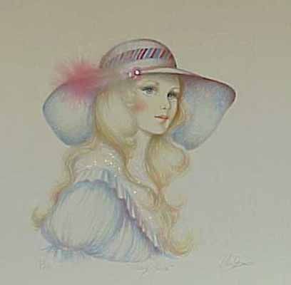Mary Vickers Limited Edition Mixed Media Lithograph:"Mary Jane"