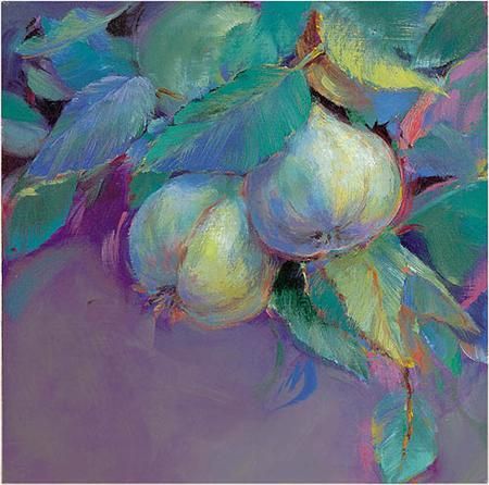 Mary Worcester Newell Handsigned & Numbered Limited Enhanced Edition Giclee on Canvas:"Figs"