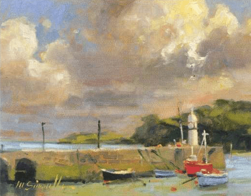 Marylin Simandle Artist Signed Limited Edition Giclee on canvas:"St. Ives (Petite Suite)"