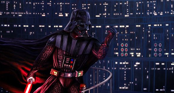 Rob Surette Limited Edition Star Wars Canvas Giclee:"Power of the Darkside"