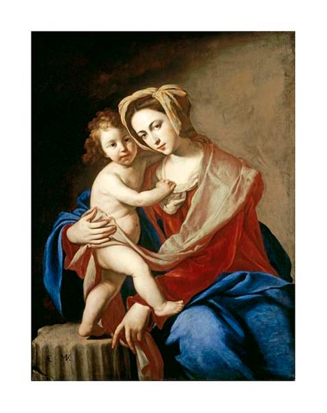 Massimo Stanzione Fine Art Open Edition Gicl&eacute;e:"The Madonna and Child"