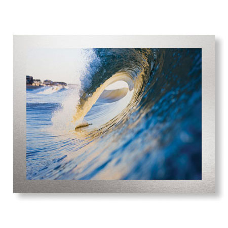 Matt Lusk Limited Edition Ready to Hang Giclee on Brushed Aluminum: "Blue"