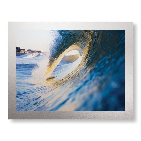 Matt Lusk Limited Edition Ready to Hang Giclee on Brushed Aluminum: "Blue"