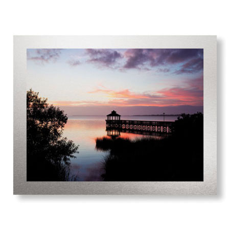 Matt Lusk Limited Edition Ready to Hang Giclee on Brushed Aluminum: "Sunset III"