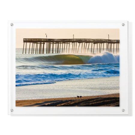 Matt Lusk Limited Edition Ready to Hang Giclee on Clear Acrylic: "Avalon Pier"