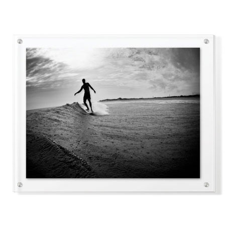 Matt Lusk Limited Edition Ready to Hang Giclee on Clear Acrylic: "Longboard"