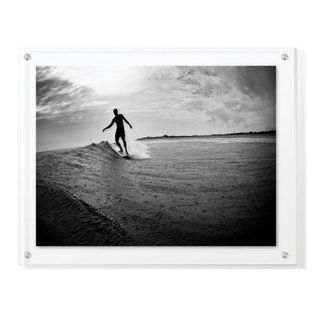 Matt Lusk Limited Edition Ready to Hang Giclee on Clear Acrylic: "Longboard"