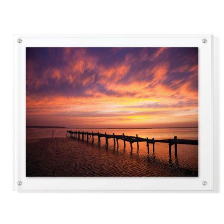 Matt Lusk Limited Edition Ready to Hang Giclee on Clear Acrylic: "Old Dock Sunset"