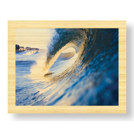 Matt Lusk Limited Edition Ready to Hang Giclee on Sustainable Bamboo: "Blue"