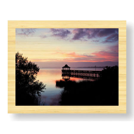 Matt Lusk Limited Edition Ready to Hang Giclee on Sustainable Bamboo: "Sunset III"