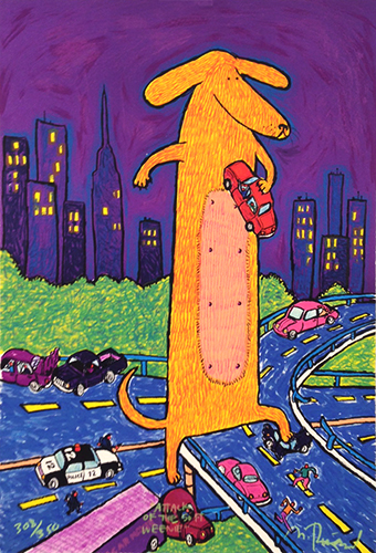 Matt Rinard Hand Signed and Numbered Limited Edition Print:"Attack of the 50? Weenie"