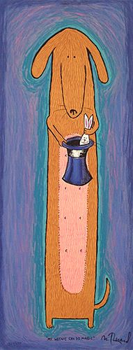 Matt Rinard Hand Signed and Numbered Limited Edition Print:"My Weenie Can Do Magic"
