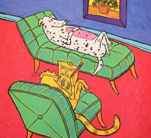 Matt Rinard Hand Signed and Numbered Limited Edition Print:"Sick Puppy"