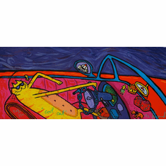thumbnail image 2 of Matt Rinard Inferiority Complex Hand Signed Limited Edition Lithograph – Humor Art Print – Cats & Dogs 2 of 3