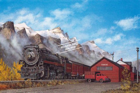 MAX JACQUIARD 29X43 Secondary Market Art: "CANMORE STATION GCNV"