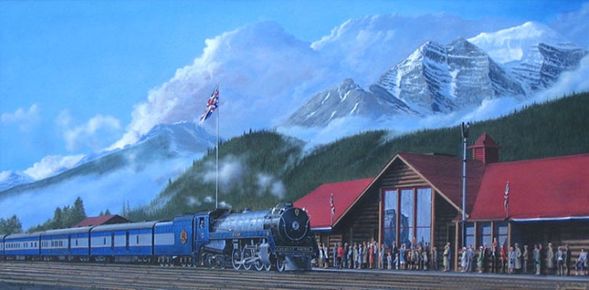 MAX JACQUIARD 40X20 Secondary Market Art: "ROYAL TRAIN GCNV"