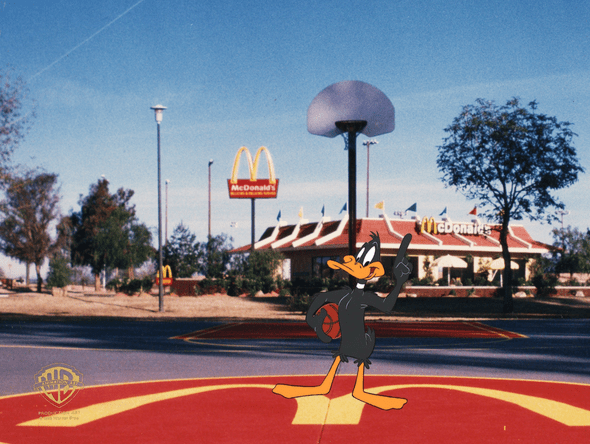 McDonald's NBA Commercial Original Production Cel: "Daffy Duck"