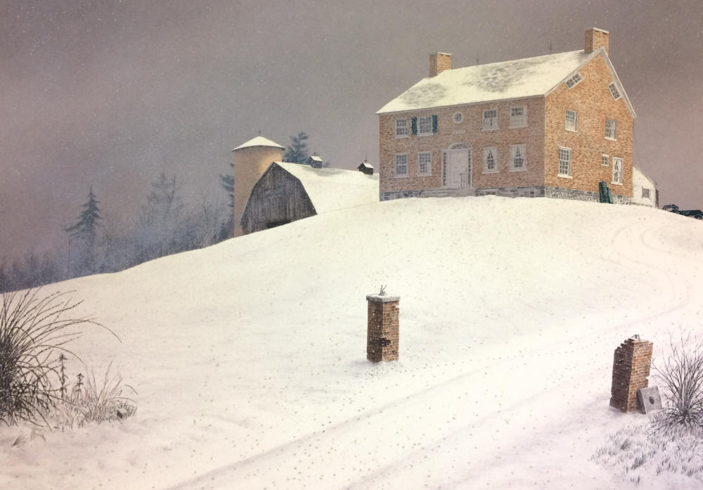 Mel Hunter Signed by the Artist Limited Edition Paper Lithograph:"Up at the Jasper Place"