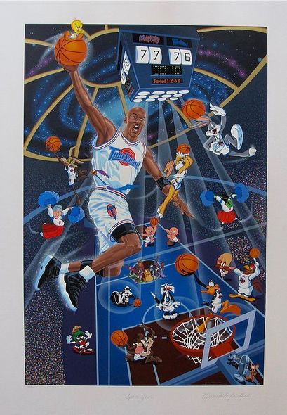 Melanie Taylor Kent Hand Signed Serigraph:"Space Jam"