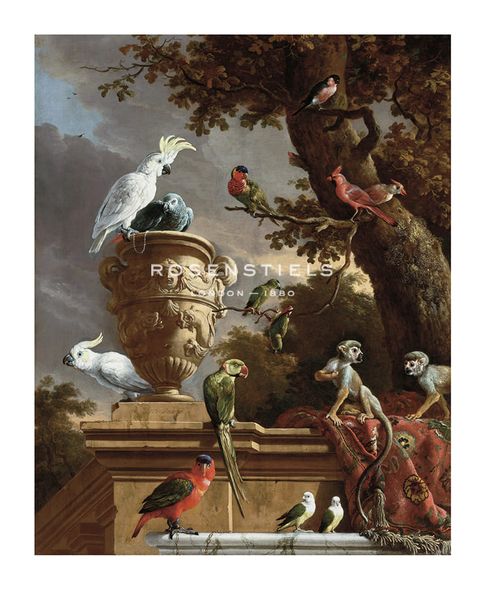 Melchior d'Hondecoeter Hand Numbered Limited Edition Print on Paper :"The Menagerie, c.1690"
