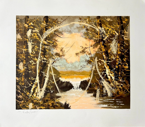Menashe Kadishman Signed Serigraph: " Mysterious Sheep" Menashe Kadishman Signed Serigraph: " Mysterious Sheep"