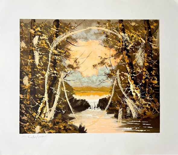 Menashe Kadishman Signed Serigraph: " Mysterious Sheep"