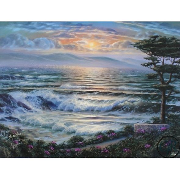 Meyer Giclee on Canvas; Hand Signed by the Artist: "Carmel at Twilight"