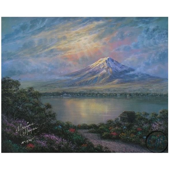 Meyer Giclee on Canvas; Hand Signed by the Artist: "Twilight at Fuji"