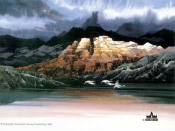 MICHAEL ATKINSON 18X24 Secondary Market Art: "MOUNTAIN LAKE"