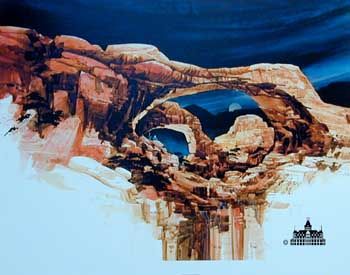 MICHAEL ATKINSON 22X29 Secondary Market Art: "INSPIRATION ARCHES AP"