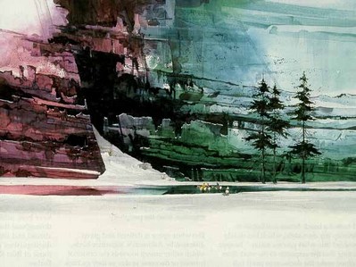 MICHAEL ATKINSON  27x20 Secondary Market Art: "THREE SENTINELS"