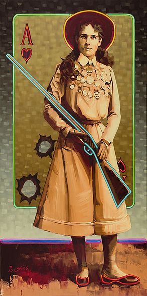 Michael Blessing Hand Signed and Numbered Limited Edition Canvas Giclee :"A Is For Annie"