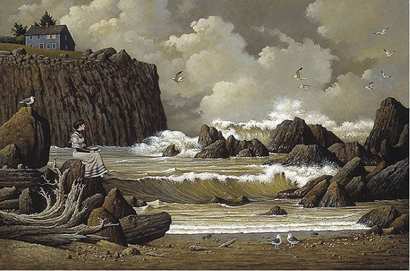 Charles Wysocki Limited Edition Artist's Proof Print:"You've Been So Long at Sea Horatio"
